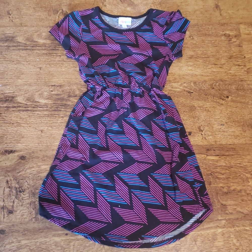 LuLaRoe Mae Girls Dress Size 10